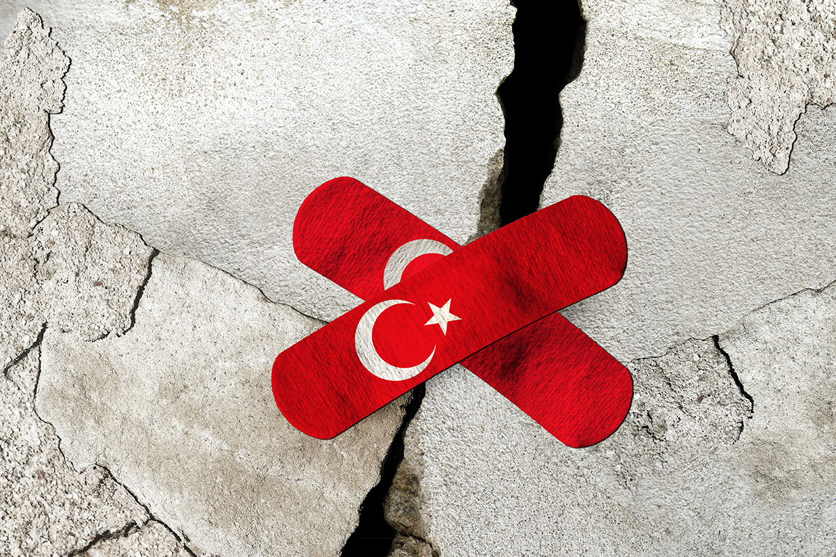 3D rendering Idea for devastating earthquake in Turkey